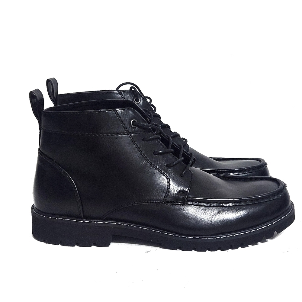 Rockport Men Faux Leather Black Shoes